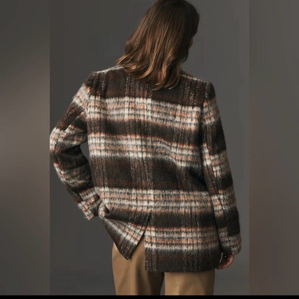 Anthropologie Maeve Brown
Brushed Plaid Blazer sz Medium - Picture 4 of 11